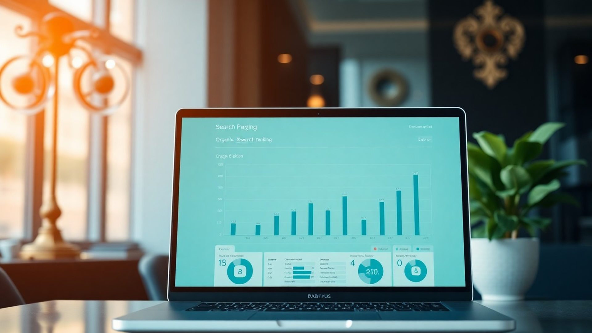 Dashboard s daty o organické návštěvnosti